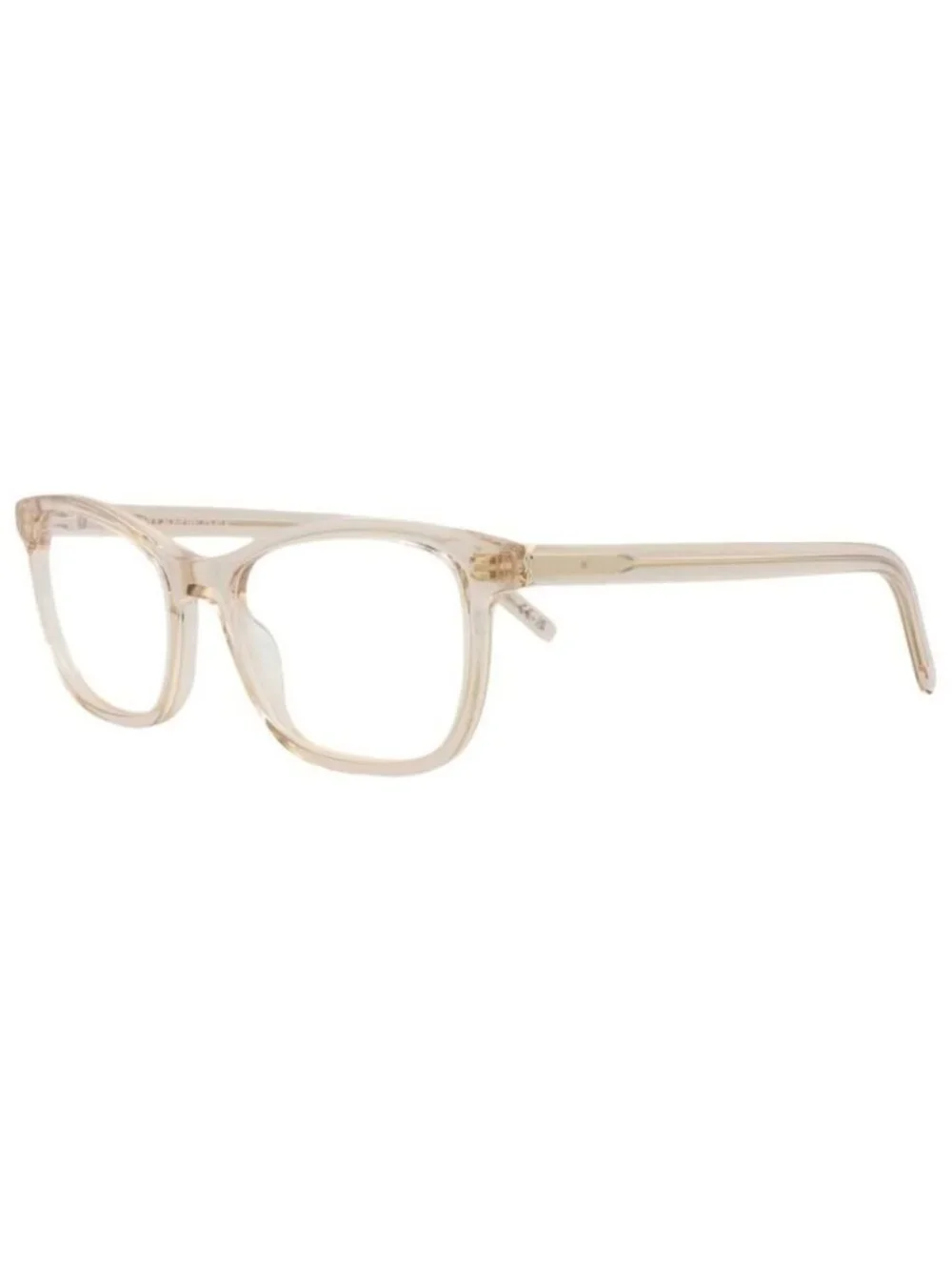 New Saint Laurent Womens Cat Eye Nude Nude Transparent Fashion Designer Eyeglass